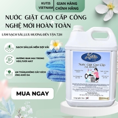 KUTIS VIETNAM Nước Giặt Cao Cấp 10 Lít Hương Ban Mai Công Nghệ Hàn Quốc Diệt Khuẩn Hiệu Quả An Toàn Bền Bỉ Không Kích Ứng