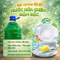 (Combo 20 Lít tặng lưu hương 72h) 10 lít Nước Giặt & 10 lít Rửa Chén Hương Chanh Tự Pha Tiết Kiệm Chi Phí Làm Sạch Quần Áo Hương Ban Mai Nước rửa chén