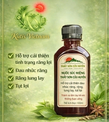 [COMBO 4] Chai nước súc miệng cải thiện đau nhức răng thất sơn cửu huyền dung tích 100ml hỗ trợ tình trạng răng lợi chắc khoẻ-(Tặng 1 cao xoa bóp hỗ trợ đau nhức mỏi cổ vai gáy,..)