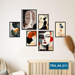 (50 mẫu) Combo 6 tranh dán tường  50 mẫu sang trọng nàng thơ rõ nét nhiều kích thước trang trí phòng khách phòng ngủ quán ăn cà phê decor giá rẻ 2D 3D