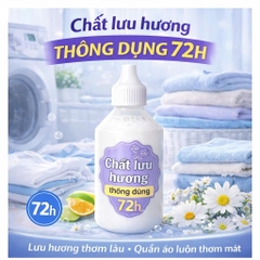 [CHẤT LƯU HƯƠNG 72H] DÙNG TRONG NƯỚC GIẶT TỰ PHA BÁM HƯƠNG ĐẾN 72H THƠM DAI-THƠM LÂU