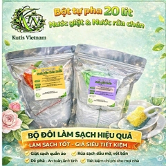 (Combo 20 Lít tặng lưu hương 72h) 10 lít Nước Giặt & 10 lít Rửa Chén Hương Chanh Tự Pha Tiết Kiệm Chi Phí Làm Sạch Quần Áo Hương Ban Mai Nước rửa chén