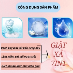 [Lưu hương 72h] (2.4L)Nước Giặt Xả Cao Cấp 7in1 Công Nghệ Nhật Bản Mới Hương Thơm Huyền Bí Độc Quyền Lưu Hương 72H Làm Sạch Sâu,Mềm Sợi Vải,..