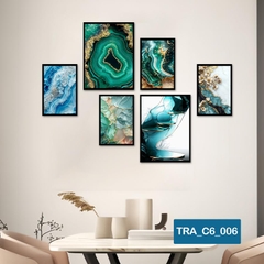 (50 mẫu) Combo 6 tranh dán tường  50 mẫu sang trọng nàng thơ rõ nét nhiều kích thước trang trí phòng khách phòng ngủ quán ăn cà phê decor giá rẻ 2D 3D