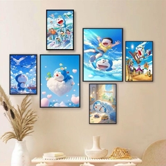 (50 mẫu) Combo 6 tranh dán tường  50 mẫu sang trọng nàng thơ rõ nét nhiều kích thước trang trí phòng khách phòng ngủ quán ăn cà phê decor giá rẻ 2D 3D