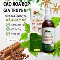 Cao xoa bóp hỗ trợ cải thiện các vấn đề đau nhức tê bì tay chân Thất Sơn Cửu Huyền,giảm đau nhức lưng mỏi gối chai 100ml