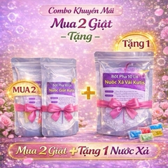 [Kutis VietNam] MUA 2 TẶNG 1 COMBO 20L NƯỚC GIẶT TỰ PHA TẶNG 1 TÚI LÀM SẠCH HIỆU QUẢ LƯU HƯƠNG TỐT ĐẾN 72H THƠM LÂU THƠM DAI (1 TÚI 650GR)