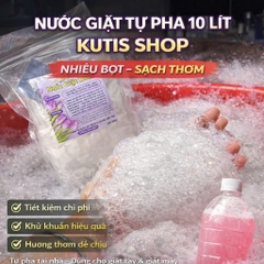 [Lưu hương 72h] COMBO 2 TÚI BỘT PHA 20 LÍT NƯỚC GIẶT TỰ PHA TẠI NHÀ LÀM SẠCH HIỆU QUẢ DỄ PHA LƯU HƯƠNG THƠM DAI (2 set bột pha tặng kèm xả vải dùng thử 100ml)