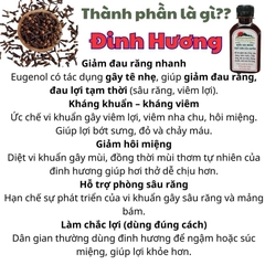 (Tặng 1 hũ tẩy trắng răng) Combo 2 Chai Nước Ngậm Hỗ Trợ Đau Răng Viêm Nướu Thành Phần Tự Nhiên Phòng Ngừa Sâu Răng Dung Tích 100ml [KUTIS VIETNAM]