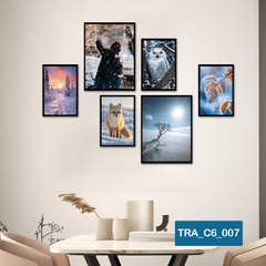 (50 mẫu) Combo 6 tranh dán tường  50 mẫu sang trọng nàng thơ rõ nét nhiều kích thước trang trí phòng khách phòng ngủ quán ăn cà phê decor giá rẻ 2D 3D