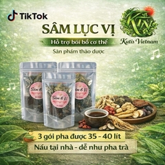 (Combo 3 Túi) sâm lục vị pha 10lit ( tổng 30 lít) tự pha tại nhà , chuẩn vị thơm ngon ( khách tự thêm đường phèn)