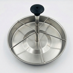 Máng Tập Ăn Tròn Inox Cài Sàn Tiện Lợi