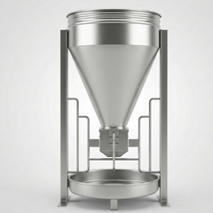 Máng ăn tự động inox 201 (loại 1/2 bao)