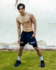 Quần thể thao nam chạy bộ, pickleball, gym GOS COLORFLIP S21