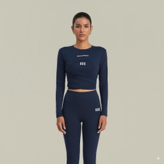 Áo khoác GOS Twist dài tay thể thao mặc 2 mặt cột nơ Girlsofsports