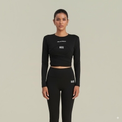 Áo khoác GOS Twist dài tay thể thao mặc 2 mặt cột nơ Girlsofsports