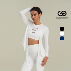 Áo khoác GOS Twist dài tay thể thao mặc 2 mặt cột nơ Girlsofsports