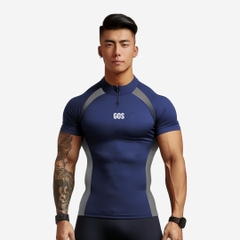Áo thể thao khóa kéo GOS ZIPPER E1 V2 (phom ôm)