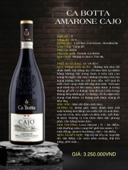 CA’ BOTTA AMARONE CAJO 2016