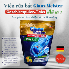 Viên rửa bát Glanz Meister All in One 90 viên