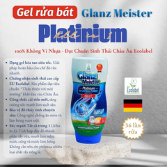 Gel rửa chén Eco GlanzMeister Platinum 720ml
