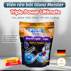 Viên rửa bát Glanz Meister All In One Ultimate Gel Caps
