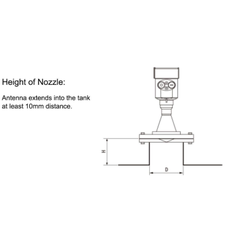 80G high frequency thread radar level gauge transmitter