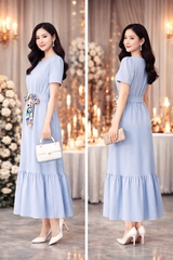 Đầm Maxi Katosa Mắc Cáo Hoa-TPSXD240623