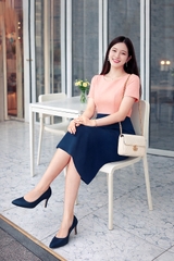Đầm Katosa Thanh Lịch Dáng Chữ A-KTS222812