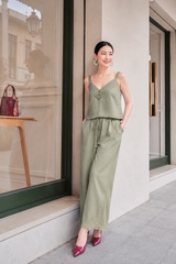 Set Mentosa Áo 2 Dây Quần Ống Rộng-SATL14032026