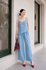 Set Mentosa Áo 2 Dây Quần Ống Rộng-SATL14032026