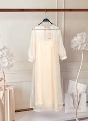 Set Đầm Midi Hai Lớp Organza-DMTS071125L1