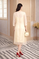 Set Đầm Midi Hai Lớp Organza-DMTS071125L1