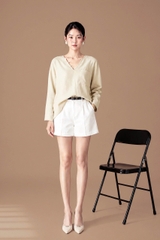Áo Linen Mentosa Basic Tự Nhiên-AMTS091225L1