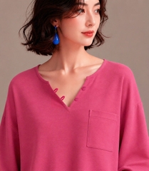 Áo Linen Mentosa Basic Tự Nhiên-AMTS091225L1