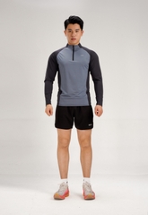 ÁO ZIP DÀI PHỐI MÀU RAGLAN