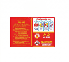 Bộ Nội Quy - Tiêu Lệnh PCCC Kích Thước 40x60 cm loại MIKA Dẻo