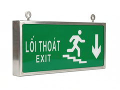 Đèn báo Exit Loại 2 Mặt Chỉ Hướng đi Xuống (Có Kiểm Định) | 1018 GNI