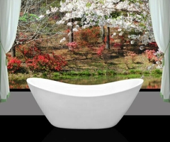 Bồn tắm Oval Euroca EU0-INGOT dài 1m8 đặt sàn