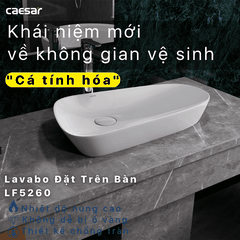Lavabo chậu rửa mặt Caesar LF5260 đặt bàn