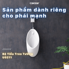 Bồn tiểu nam Caesar U0211 treo tường