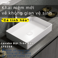 Lavabo chậu rửa mặt Caesar LF5254 đặt bàn