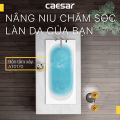 Bồn tắm dài Caesar AT0170 dài 1m7 loại xây