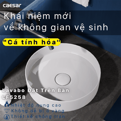 Lavabo chậu rửa mặt Caesar LF5258 đặt bàn