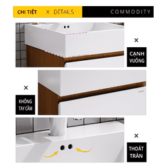Bộ Lavabo tủ Caesar LF5255 + EH05255AWV