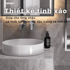 Lavabo chậu rửa mặt Caesar LF5258 đặt bàn