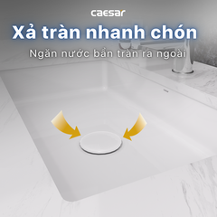 Lavabo chậu rửa mặt Caesar LF5130 âm bàn