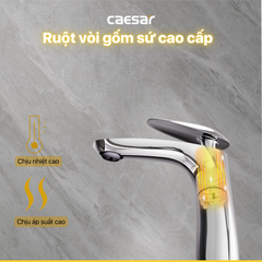 Vòi lavabo chậu rửa mặt Caesar B170CU nóng lạnh