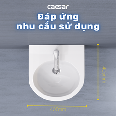 Lavabo chậu rửa mặt Caesar L2140 treo tường