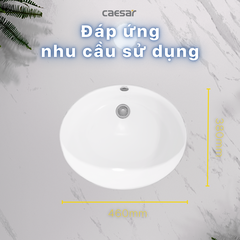 Lavabo chậu rửa mặt Caesar L5115 âm bàn